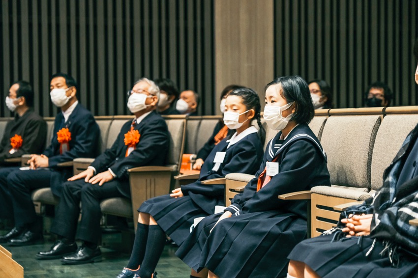 授賞式を待つ客席