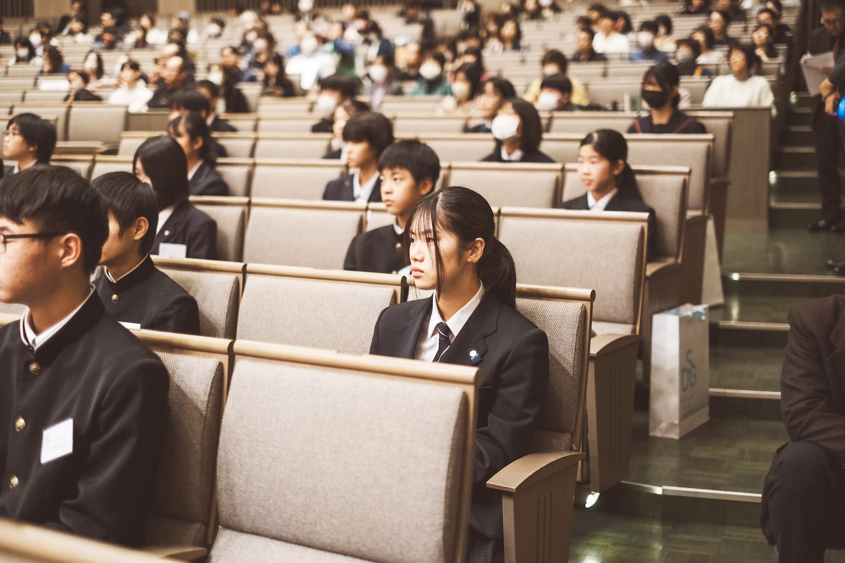 授賞式を待つ客席